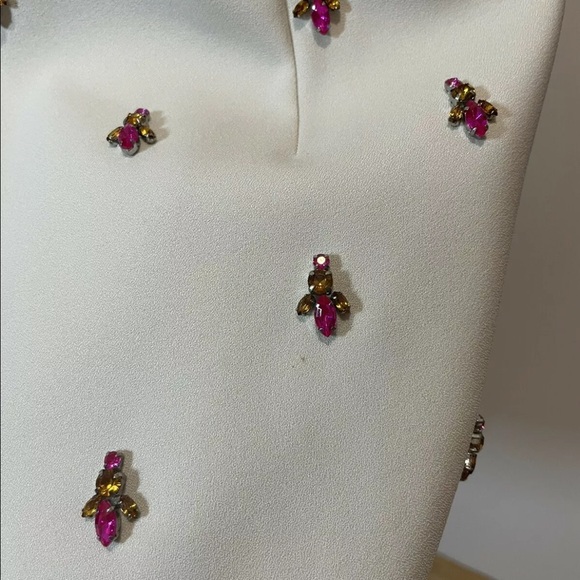 NWT J Crew Collection Fluted Double Crepe Embellished IvorySz 6 03993 $595 RARE! - Picture 3 of 11